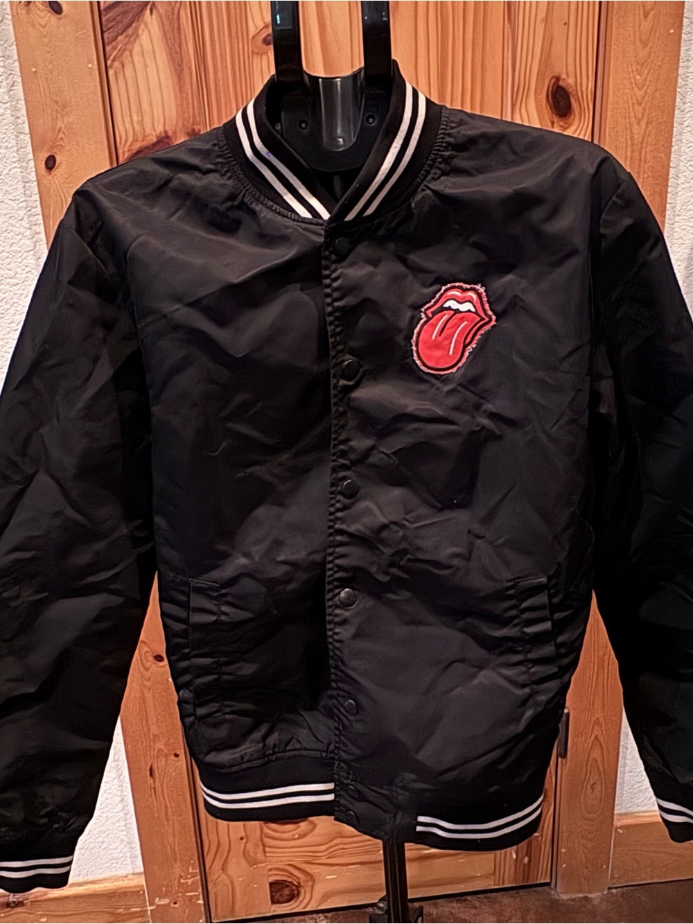 Rolling Stones 21MEN Black Varsity Bomber Jacket Men’s M